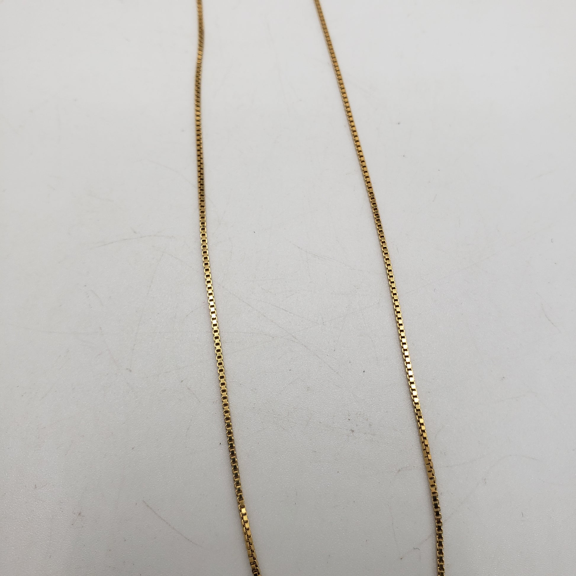 18in Gold Vermeil Small Box Chain.