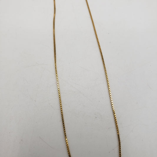 18in Gold Vermeil Small Box Chain.