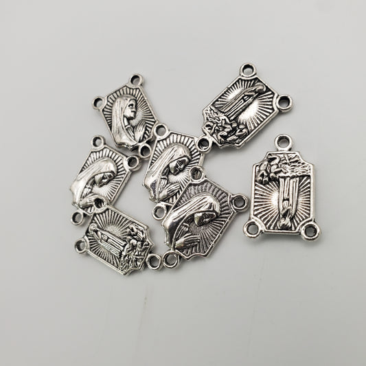 18mm Pewter Rosary Connector.