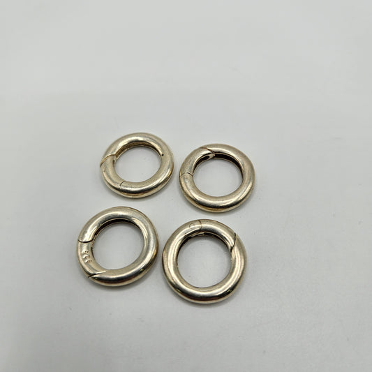 18mm Sterling Silver Ring Clasp.