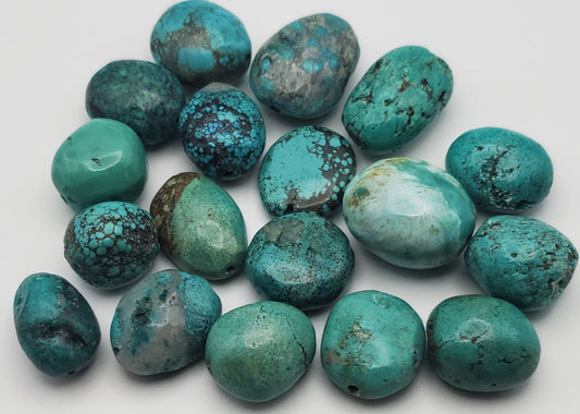 20-30mm Turquoise Chunk Single Bead.