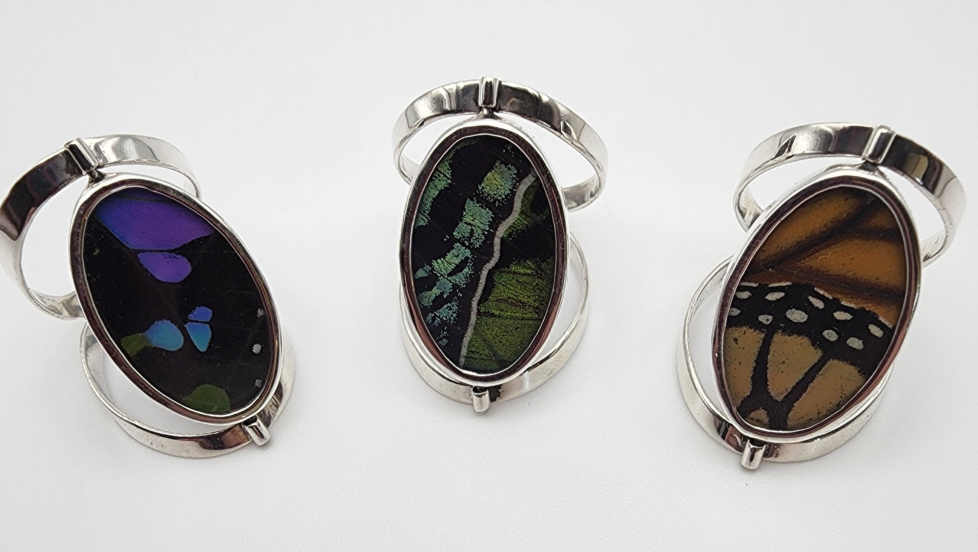 SS Butterfly Reversible Rings