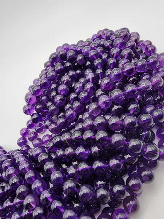 8mm Amethyst Round