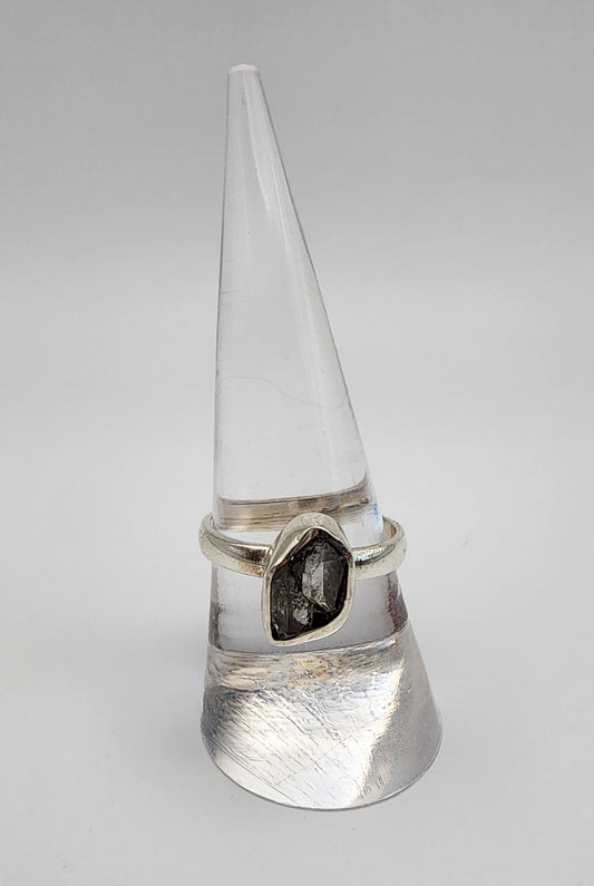 SS Moonstone Iolite Ring Size 7.5