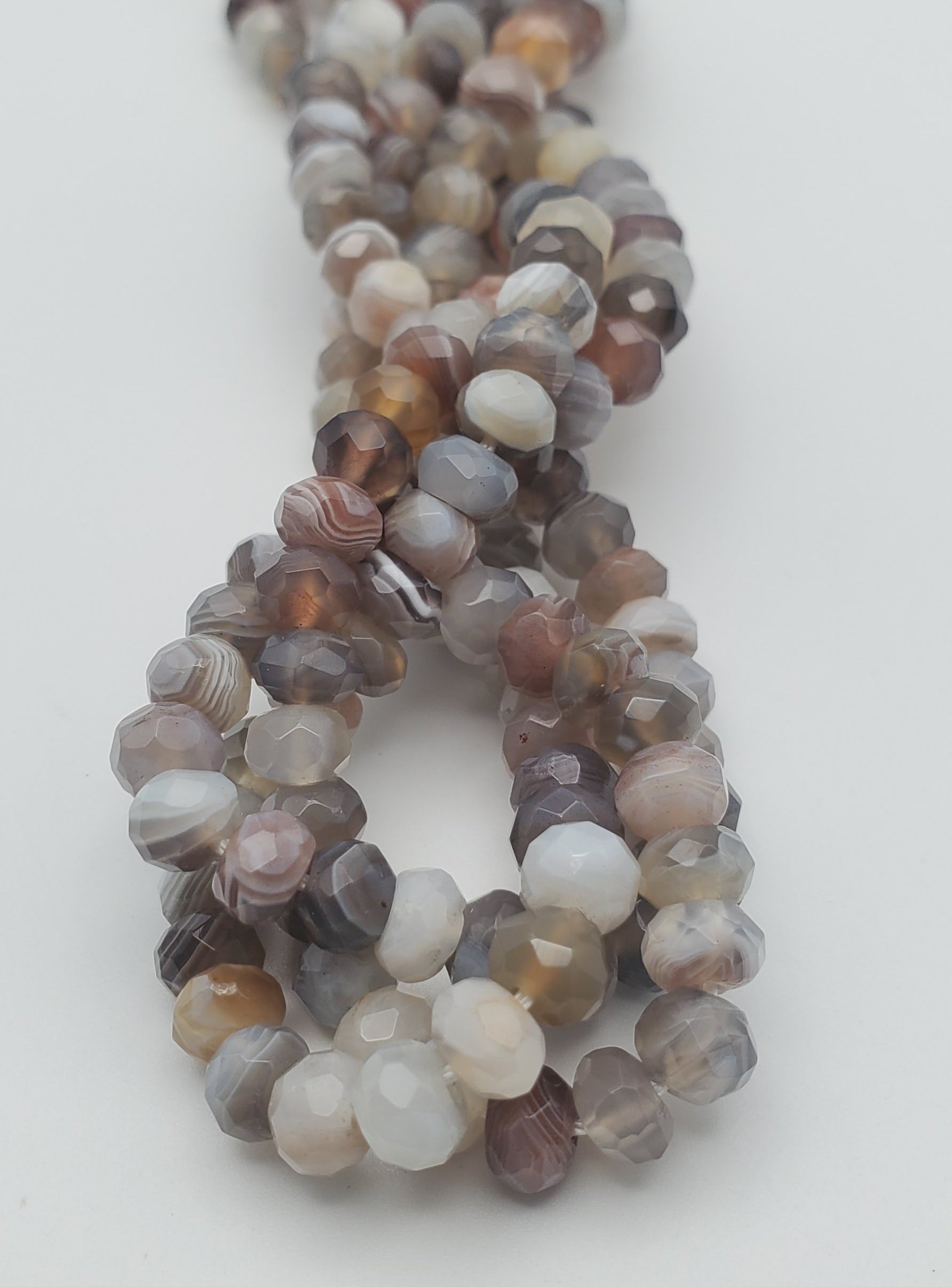 6mmx4mm Botswana Agate Faceted
