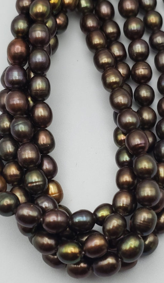 8mm Dancing Pearls Bronze