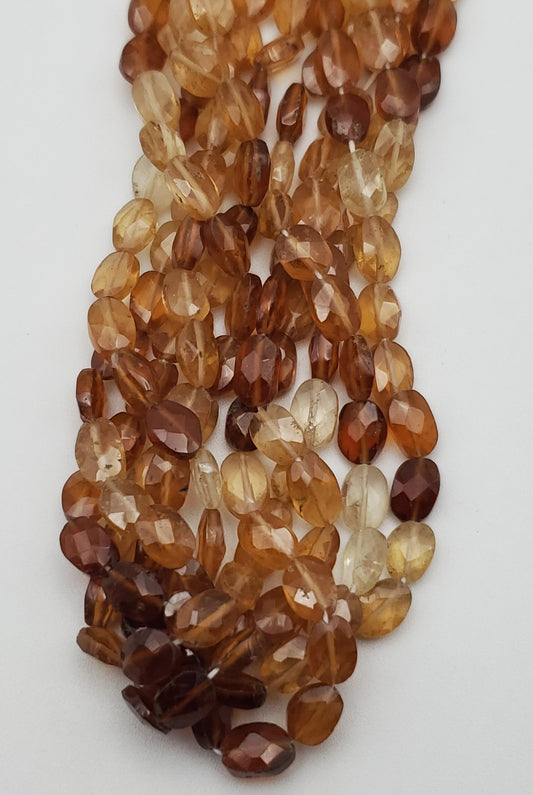 8mm Hessonite Garnet Faceted Oval
