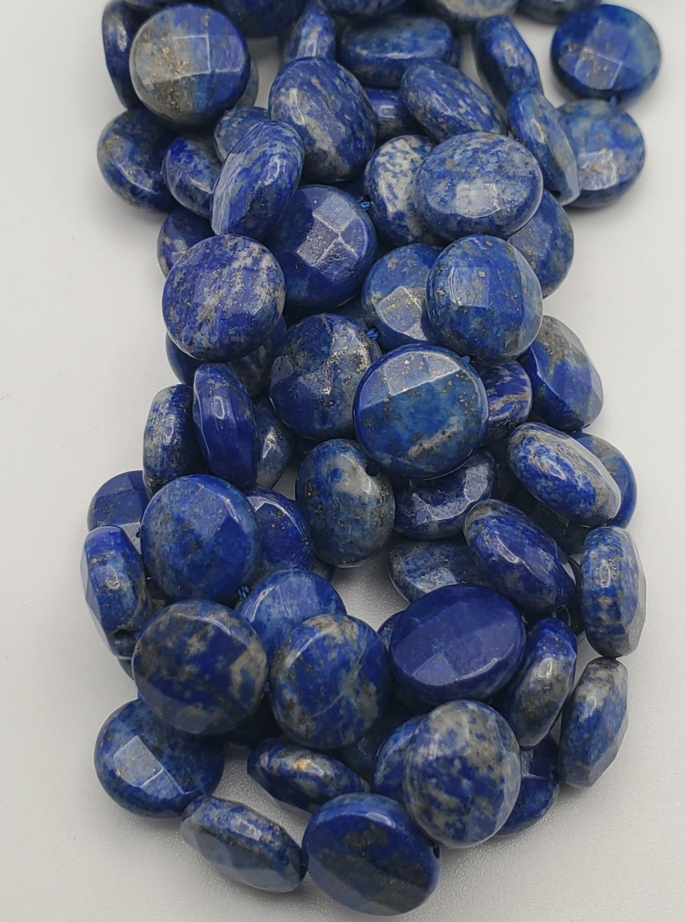 12mm Lapis Lazuli Coin Beads