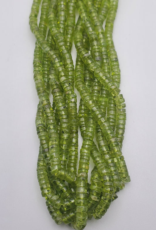 4mm Peridot Heishi