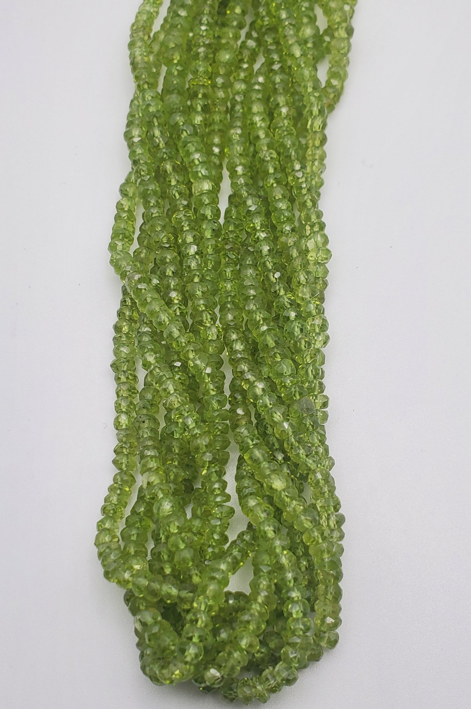 5mm Peridot Rondelle Faceted