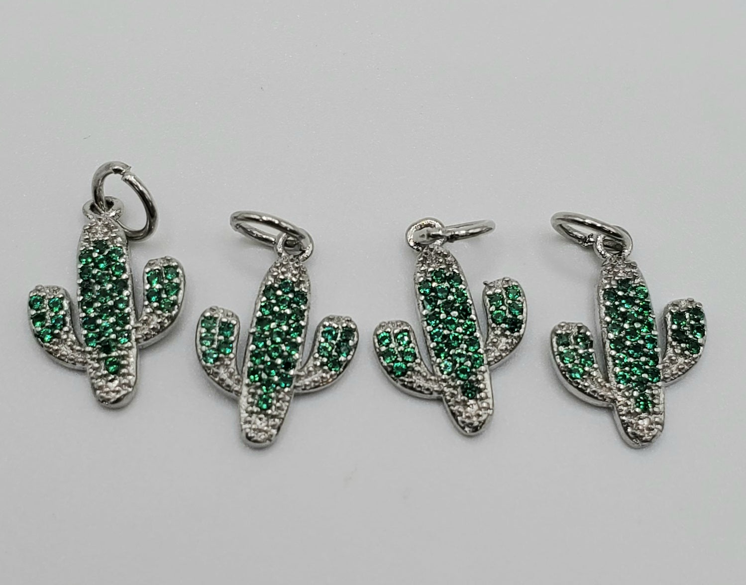 Pave Cactus Charm