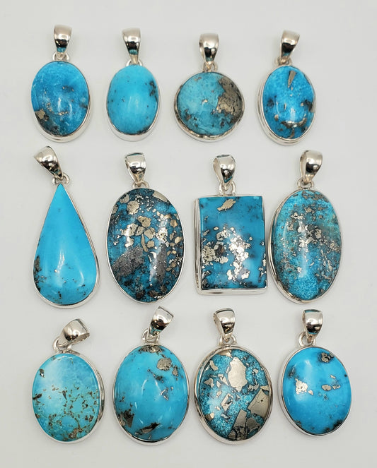 SS Persian Turquoise Pendant