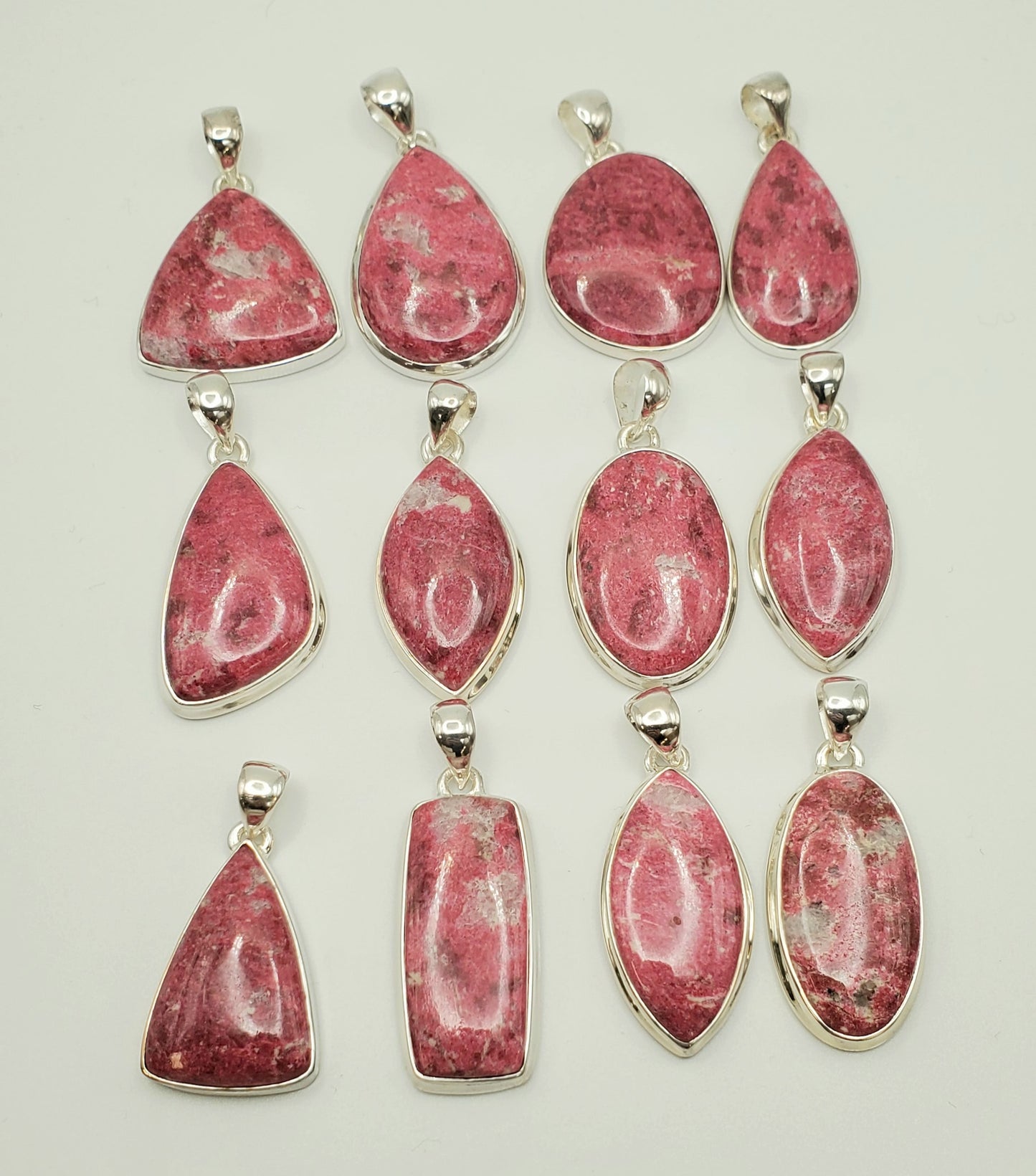 SS Pink Thulite Pendant