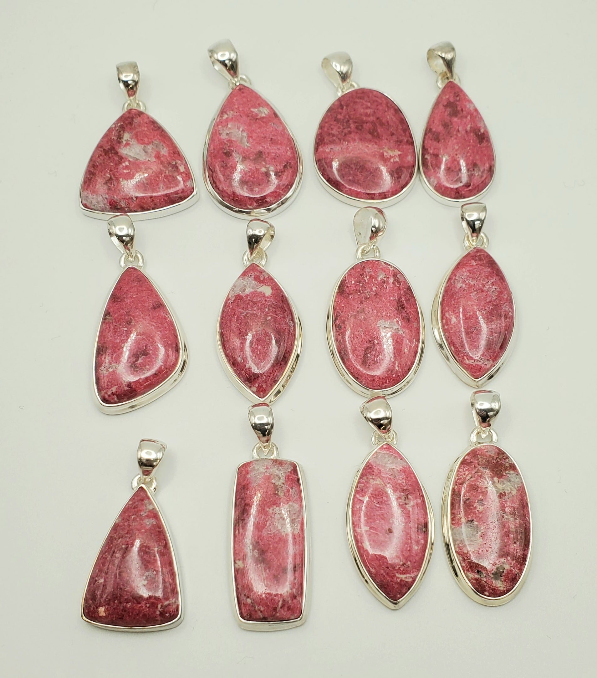 SS Pink Thulite Pendant
