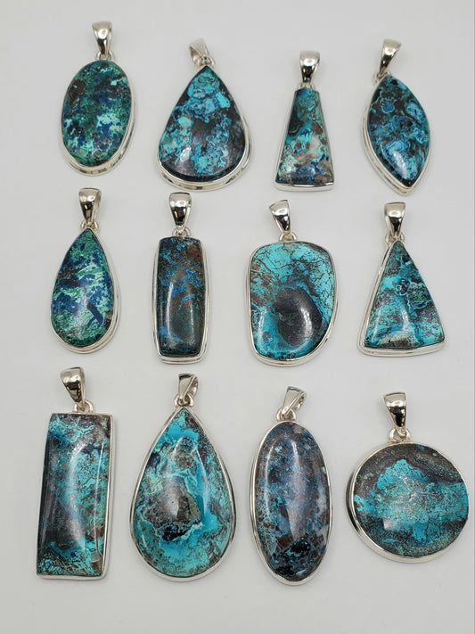 SS Shattuckite Pendant