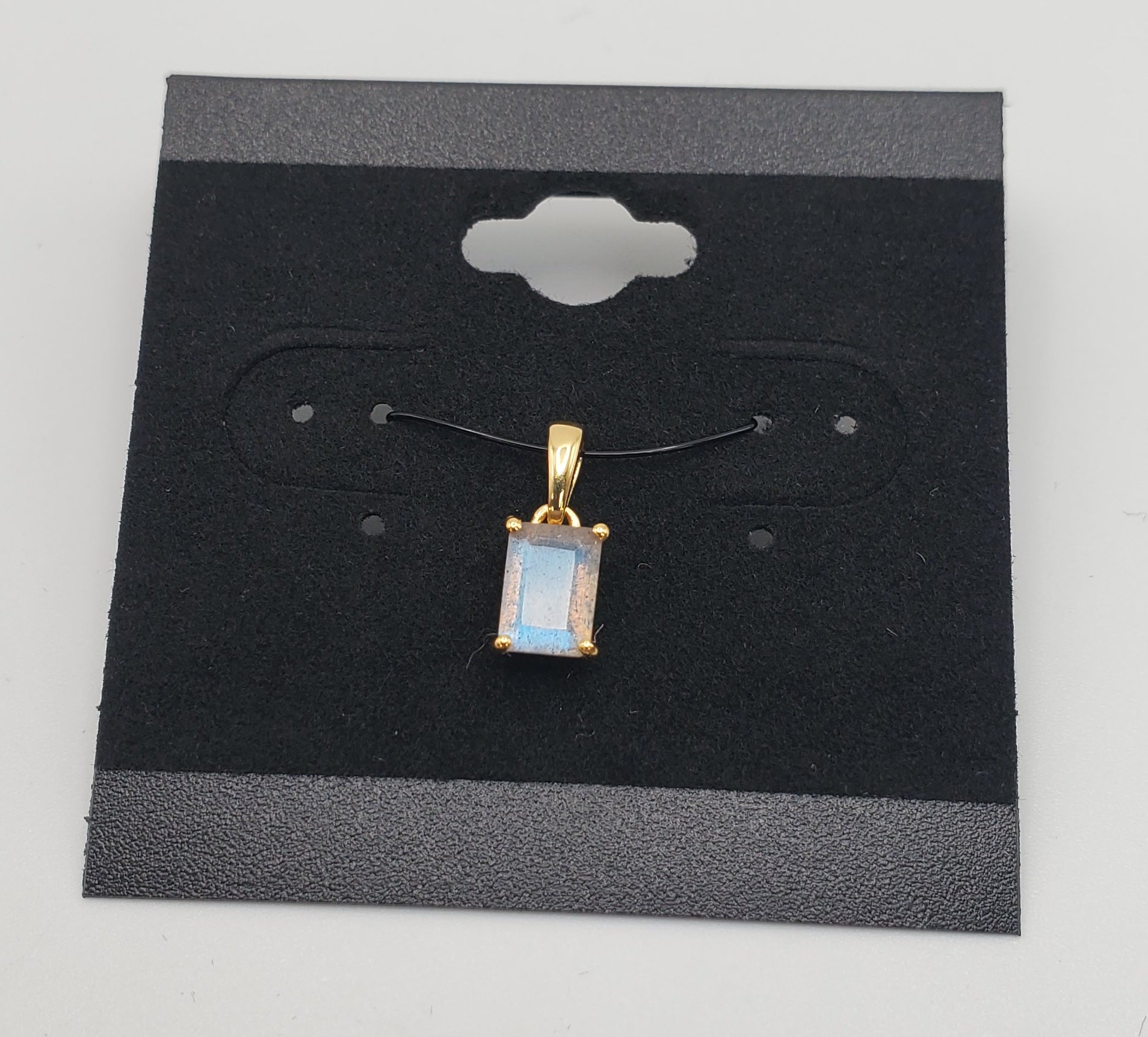 GP Labradorite Gemstone Faceted Pendant