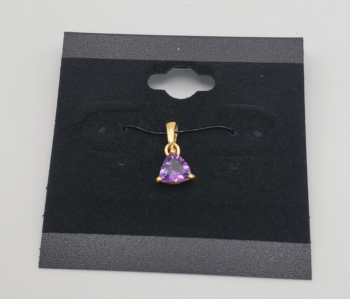 GP Amethyst Gemstone Faceted Pendant
