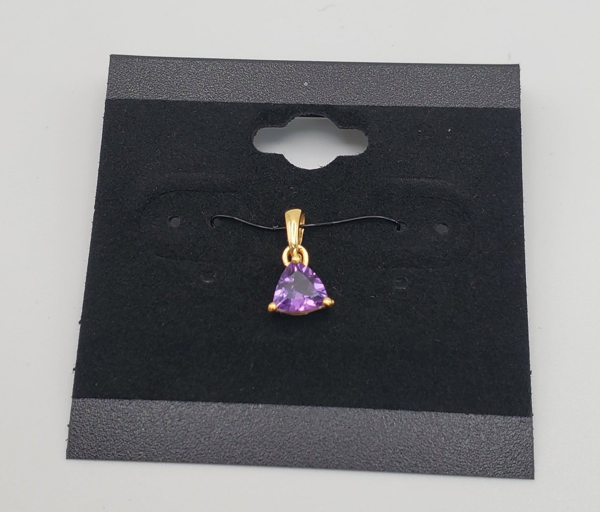 GP Amethyst Gemstone Faceted Pendant