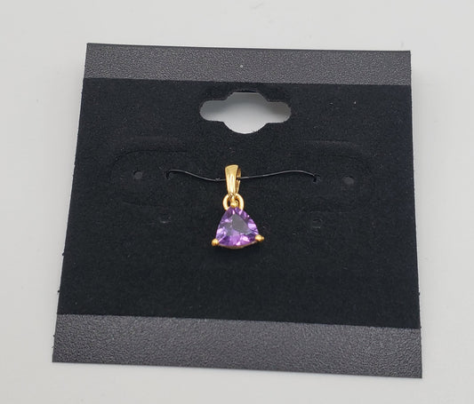 GP Amethyst Gemstone Faceted Pendant