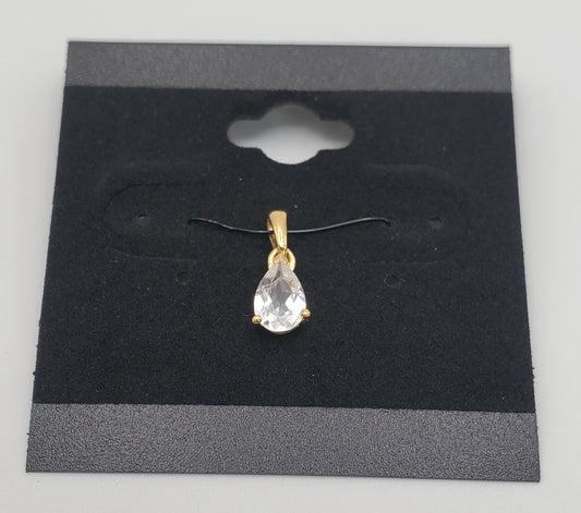 GP White Topaz Gemstone Faceted Pendan
