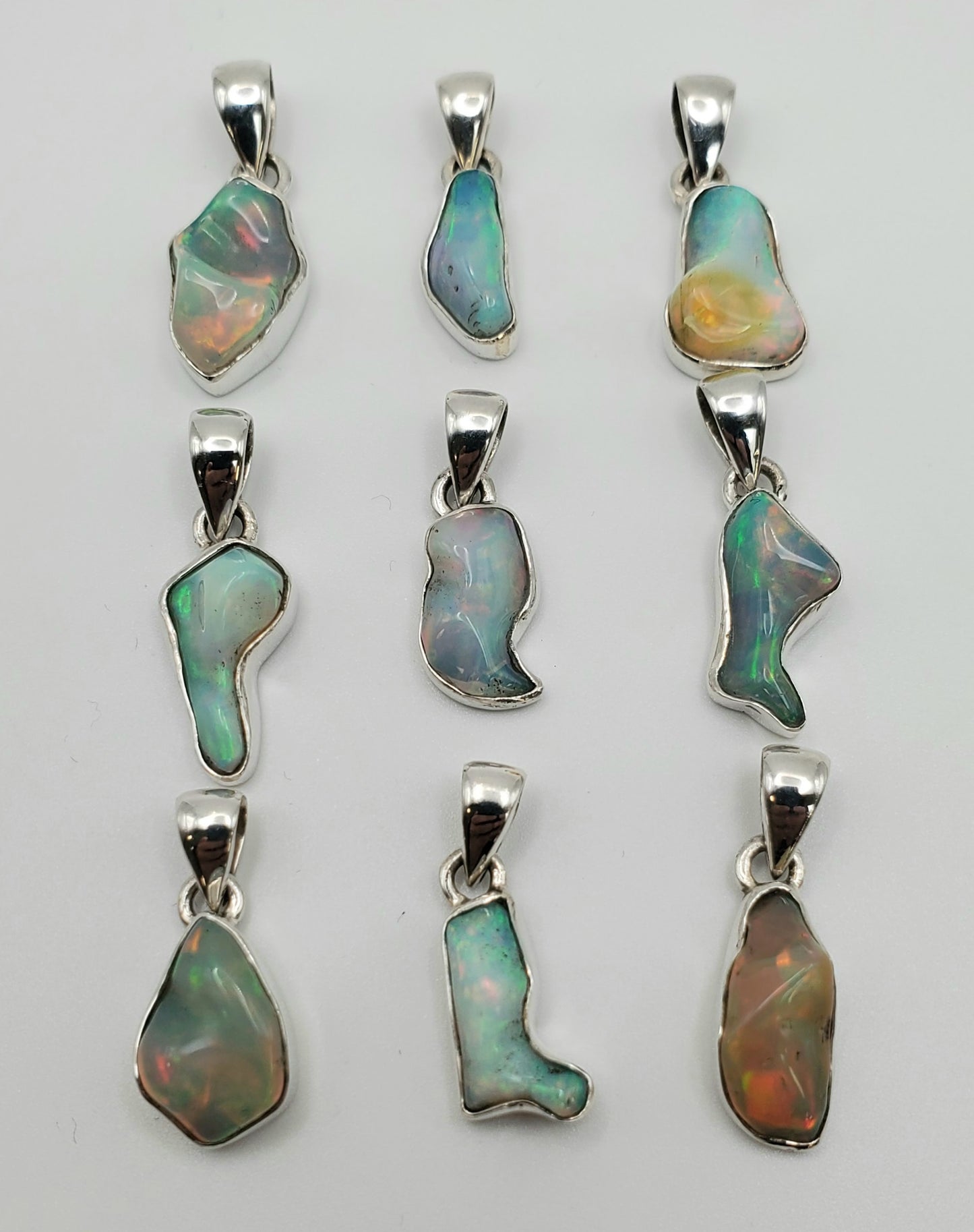 SS Ethiopian Opal Rough Pendant