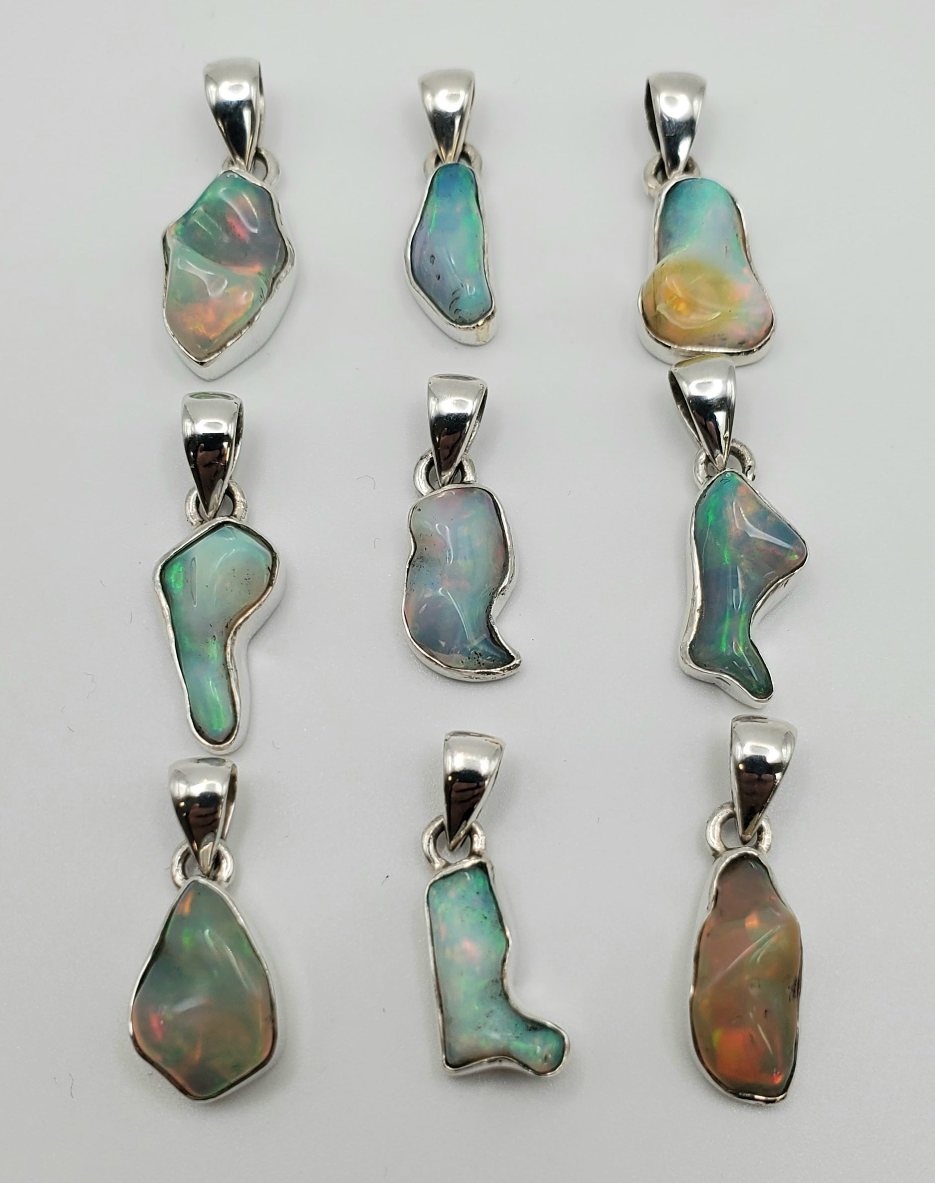 SS Ethiopian Opal Rough Pendant