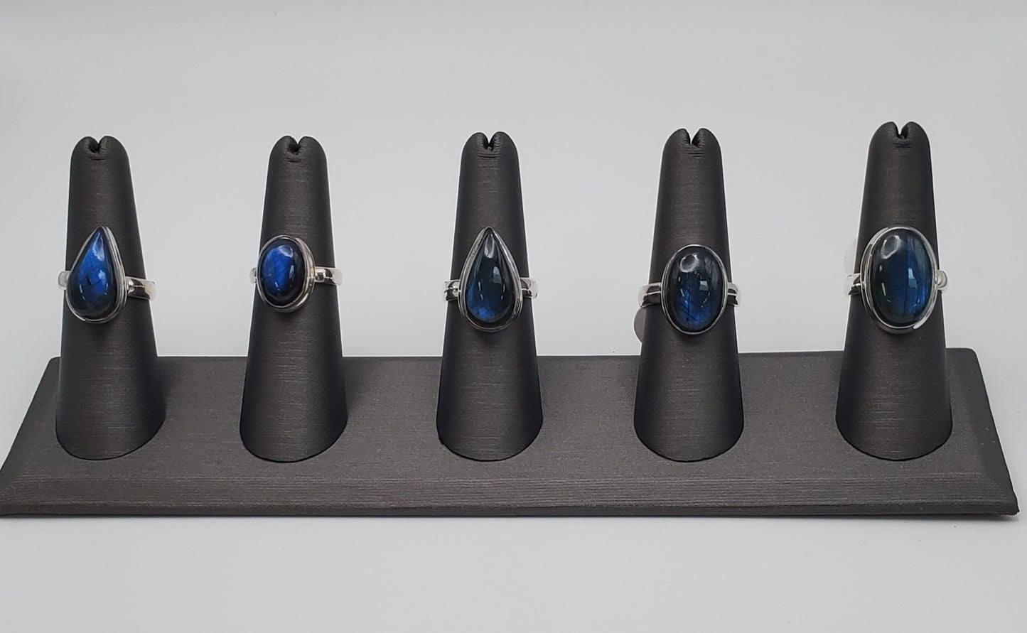 SS Blue Labradorite Ring