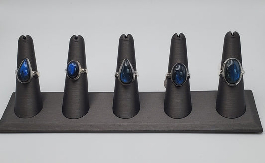 SS Blue Labradorite Ring