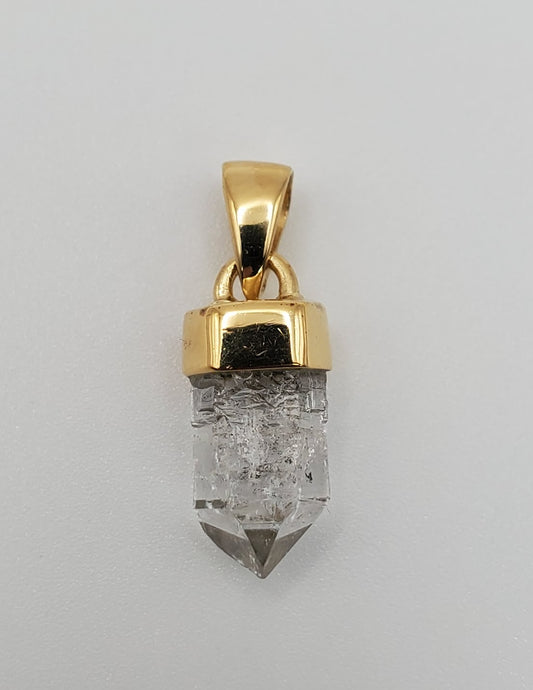 GP Herkimer Diamond Rough Mineral w/ Cap Pendant