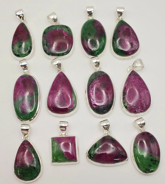 SS Ruby Zoisite Pendant