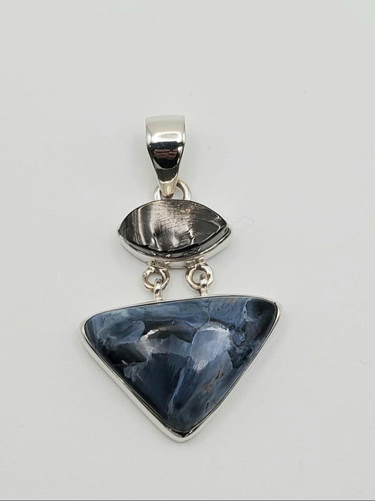 SS Shungite Pietersite Pendant