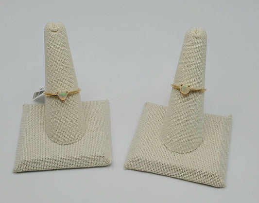 GP Ethiopian Opal Gemstone Faceted Ring