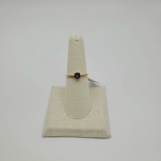 GP Amethyst Gemstone Faceted Ring