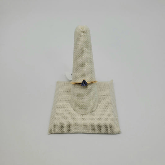 GP Iolite Gemstone Faceted Ring