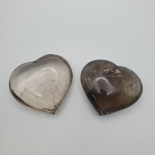 Smokey Quartz Hearts Brazil