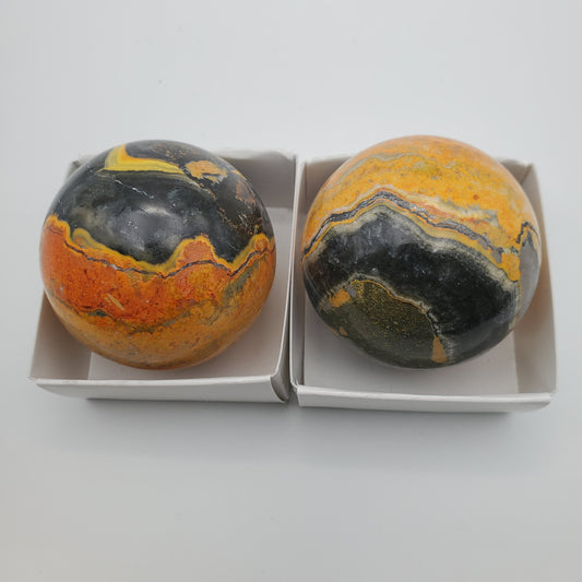 Bumblebee Jasper Spheres 2 inch