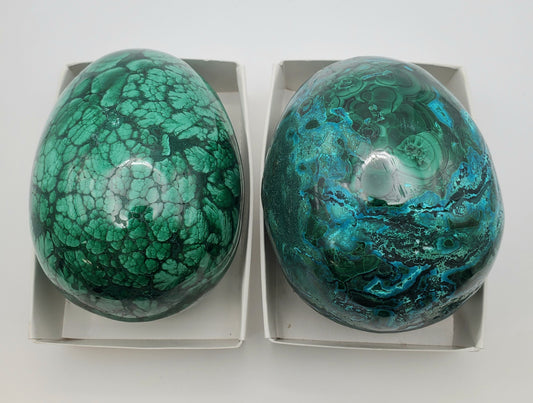 Malachite Egg Extra Large 5.5 inch