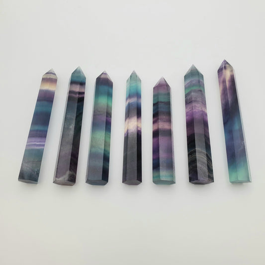 Rainbow Fluorite Points 3-4 inch