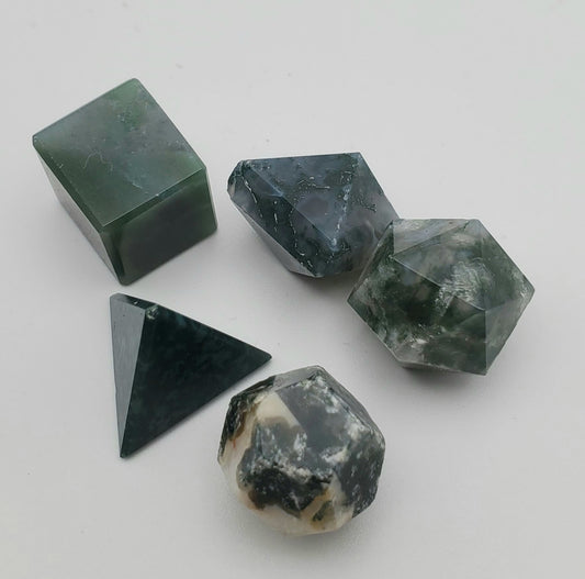 Moss Agate Geometry Set