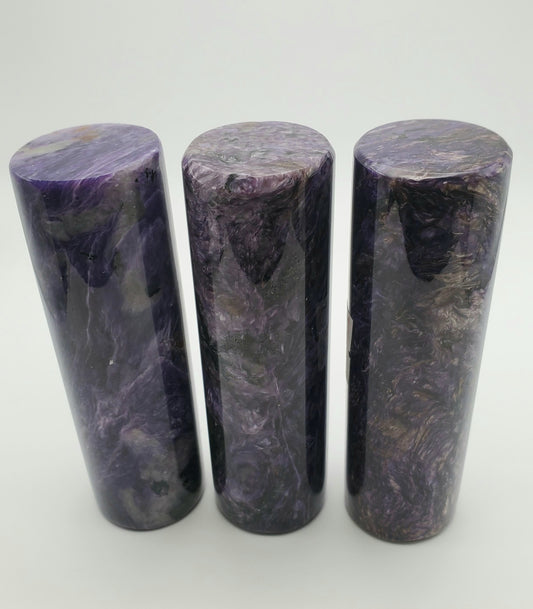 Charoite Cylinders 4 inch