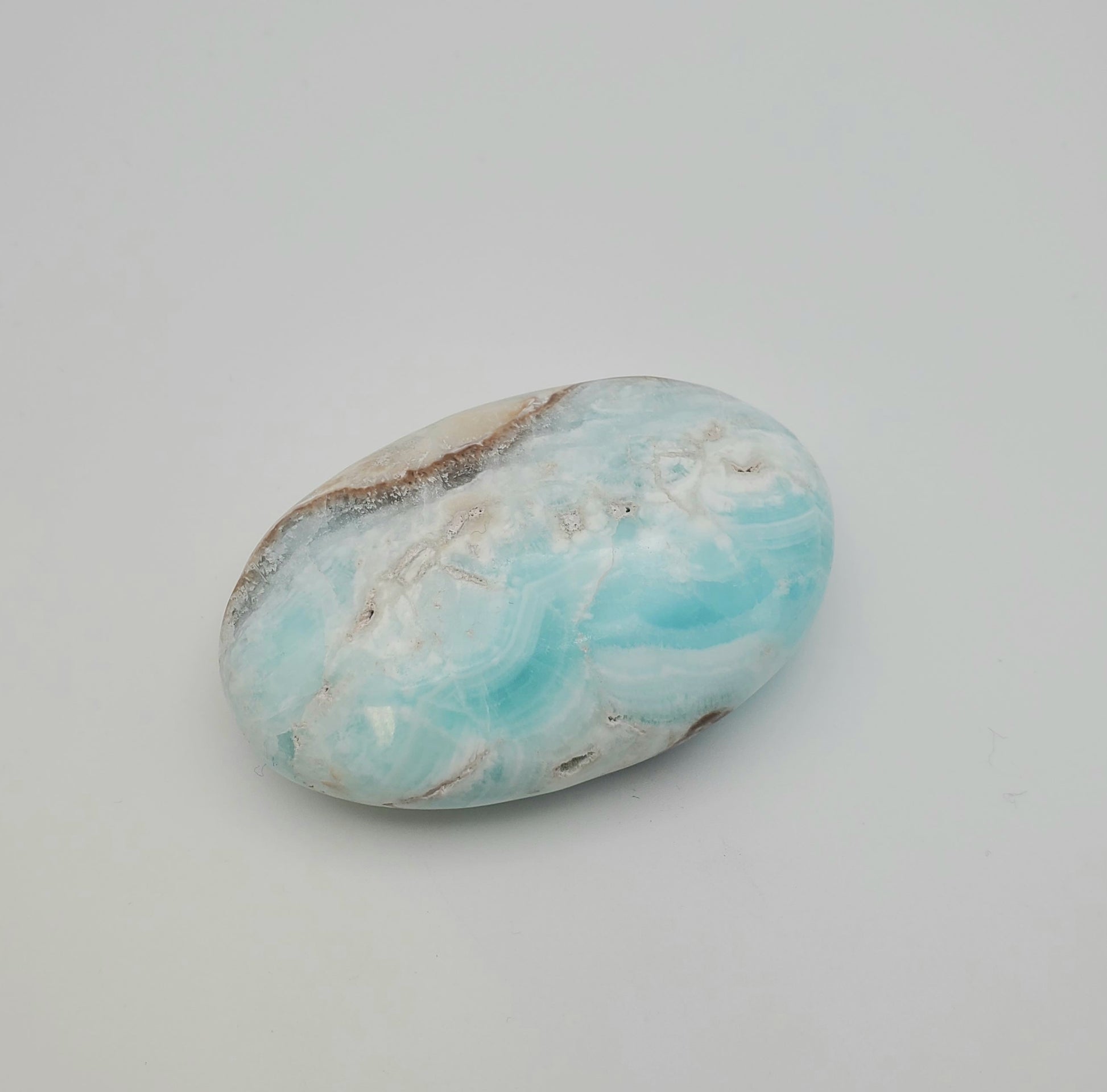 Caribbean Calcite Palm Stone Small