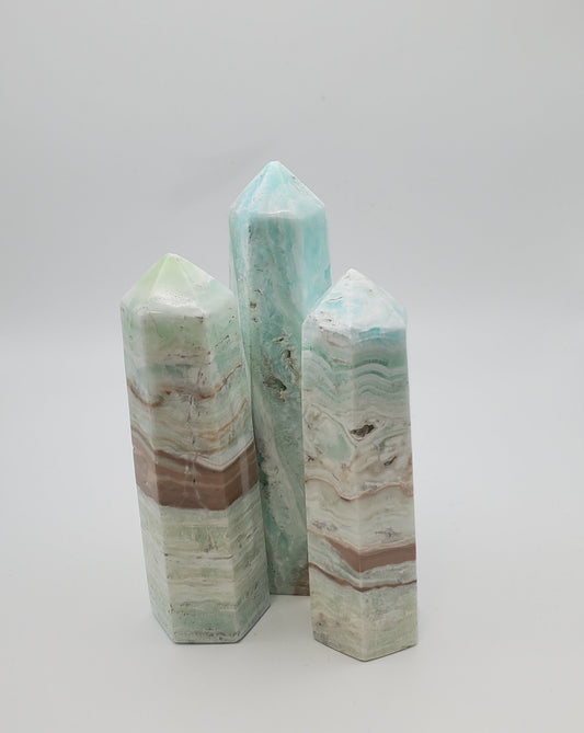 Caribbean Calcite Point 4.5-5 inch