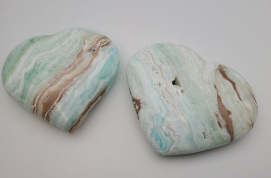 Caribbean Calcite Heart 3 inch