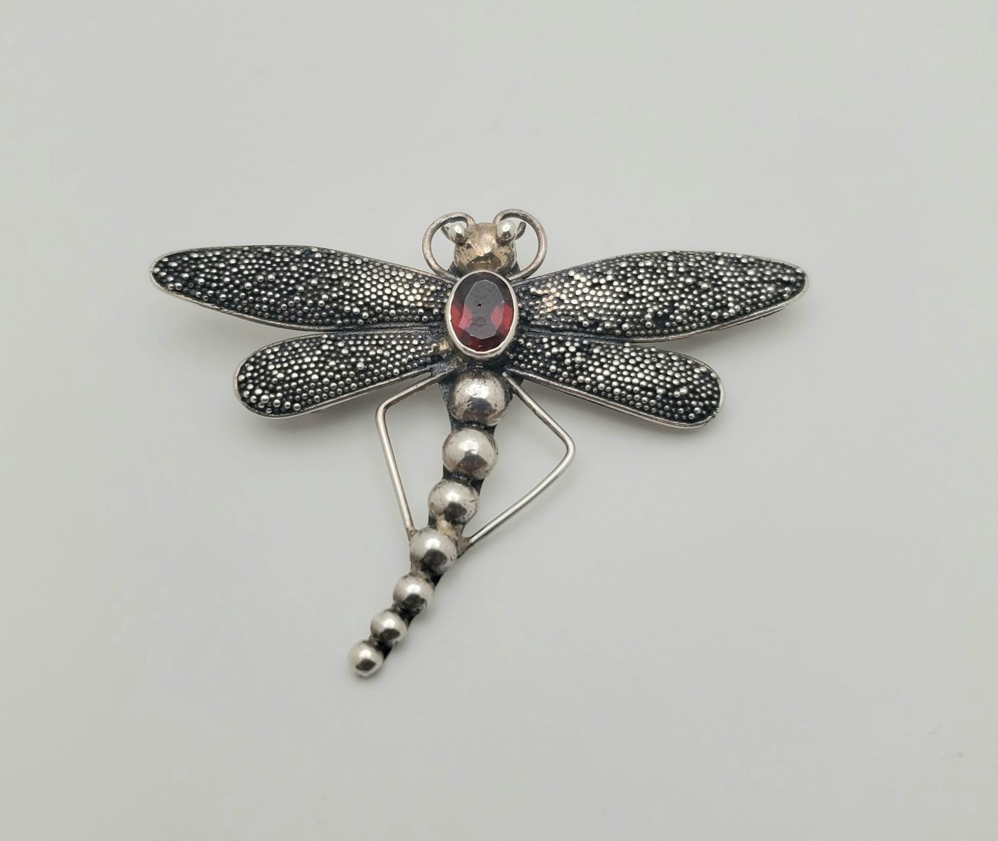 SS Firefly Garnet Pendant