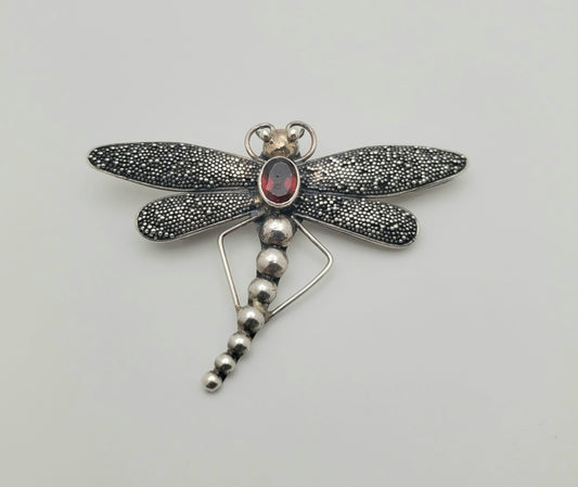 SS Firefly Garnet Pendant