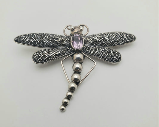 SS Firefly Amethyst Pendant