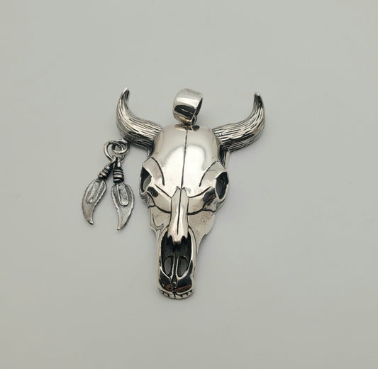 SS Bull Head Pendant
