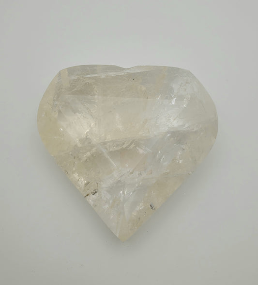 Large Clear Quartz Heart
