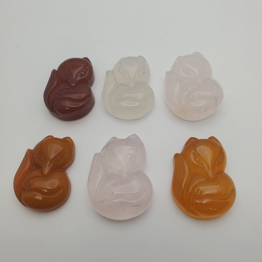 Carved Fox Gemstone