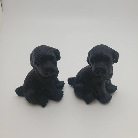 Shungite Carved Black Dog